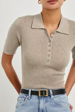 Load image into Gallery viewer, COURT POLO - HEATHER OAT