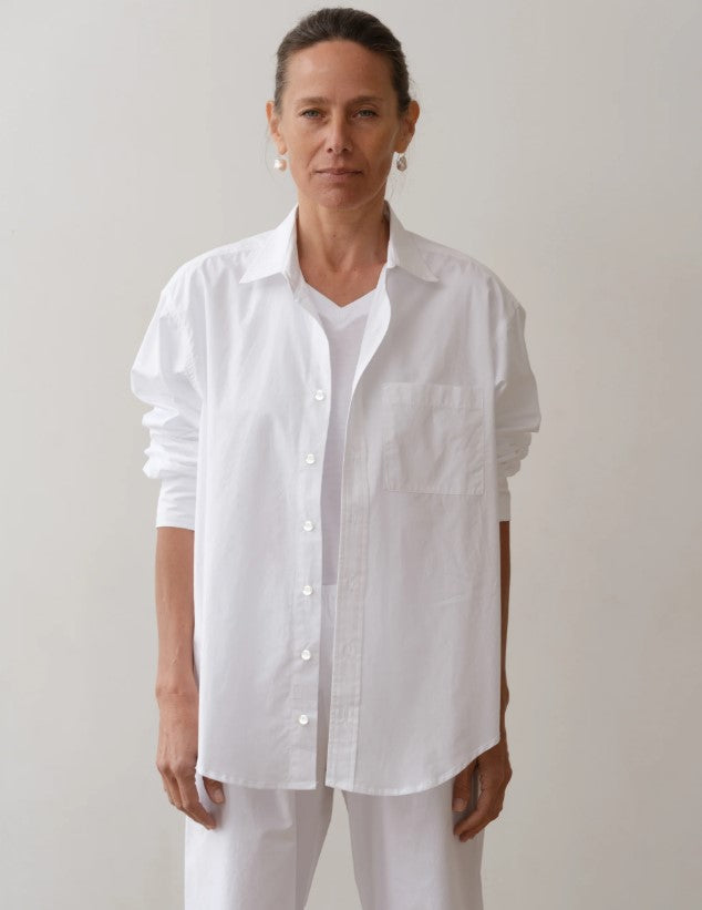THE POPLIN SHIRT - POWDER