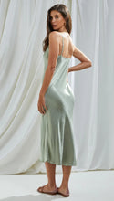 Load image into Gallery viewer, Iris Satin Slip - Eucalyptus
