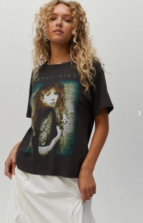 Stevie Nicks T-Shirt - Washed Black